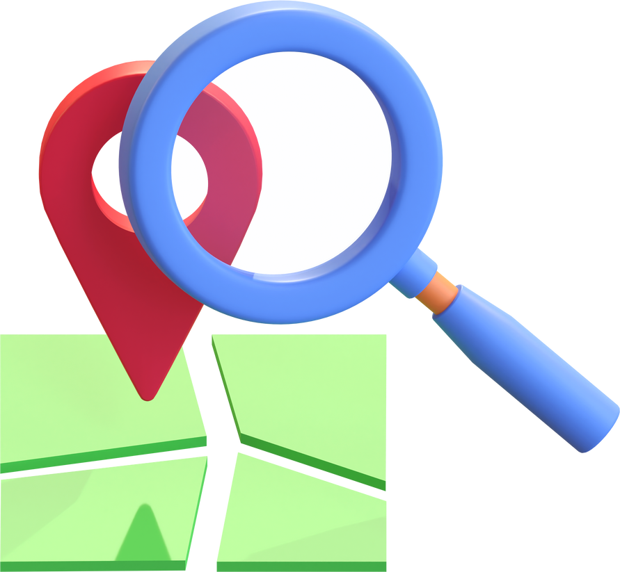 pin map location find icon 3d illustration